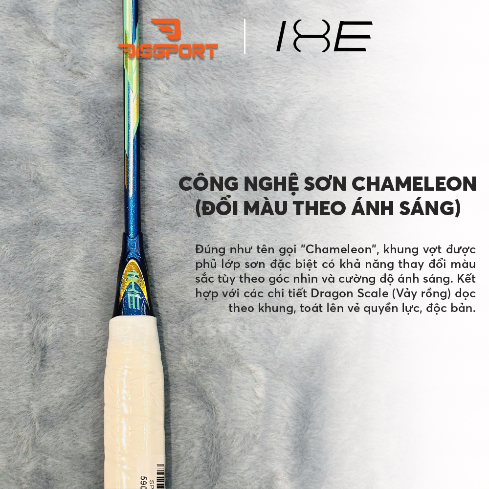 Vợt Cầu Lông IXE Long Lân 8000 Chính Hãng - 4U - Cân Bằng - Công Thủ Toàn Diện - Linh Hoạt - Bền Bỉ - Ổn Định